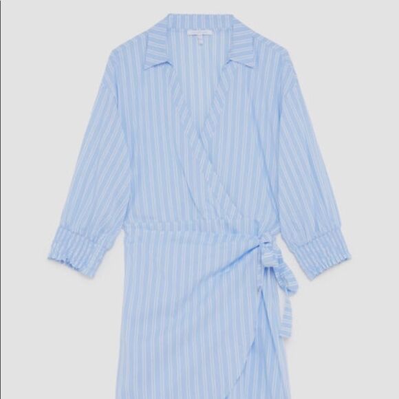 NWT Patrizia Pepe Abito Blue White Stripes Mini Dress Size 40 US 4 - Picture 3 of 8